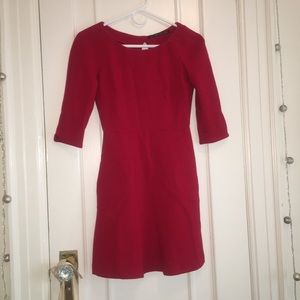Long sleeve red dress